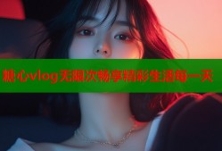 糖心vlog无限次畅享精彩生活每一天